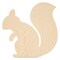 Squirrel Wood Cutout 12"x12", Unfinished, for Autumn Decor/Crafts | Woodpeckers
